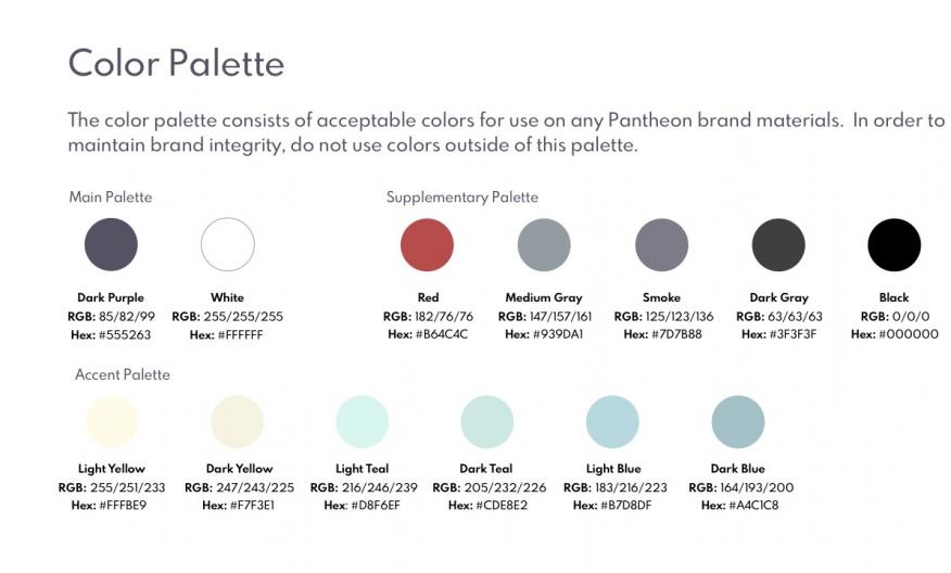 pantheon color palette